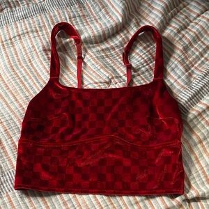 Colsie Red Checkered Tank Top